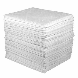 Absorbant Poly Pad, White, 15"x18", Oil Only, LW,