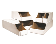 4 x 12 x 4 1/2" Stackable Bin Box, 200#/32 ECT, 50/Bndl