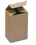 3 x 3 x 4" Kraft Reverse Tuck Folding Carton, .024