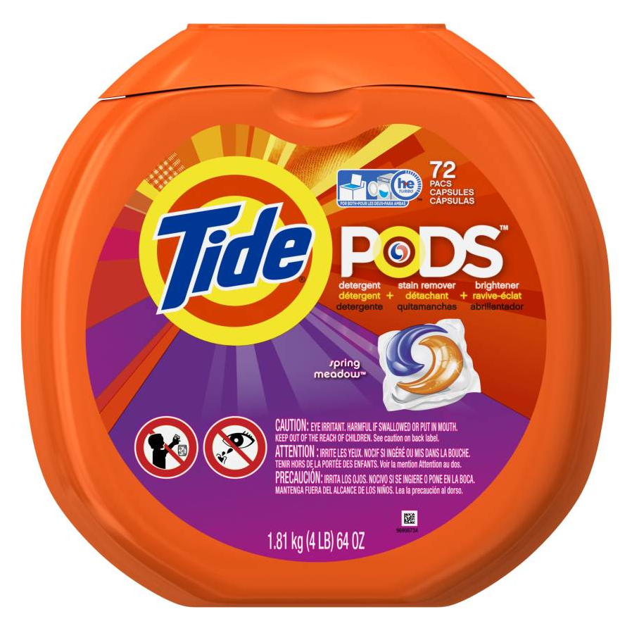 Laundry, Soap, Tide Pods, "Spring Meadow" Scent,