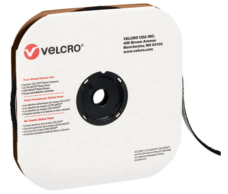 3/8" - Hook - Black Velcro Tape - Individual Dots Case